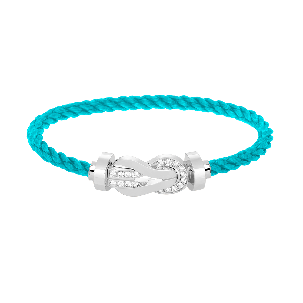 [AURORA]CHANCE GROSSES 8-FACH-SCHNALLE HALBDIAMANTARMBAND SILBER
