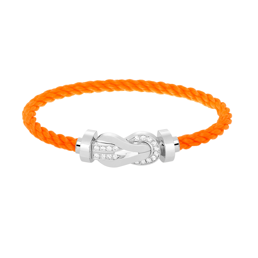 [AURORA]CHANCE GROSSES 8-FACH-SCHNALLE HALBDIAMANTARMBAND SILBER