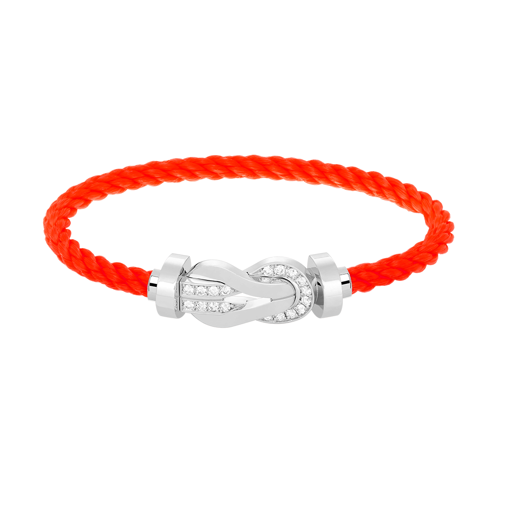 [AURORA]CHANCE GROSSES 8-FACH-SCHNALLE HALBDIAMANTARMBAND SILBER