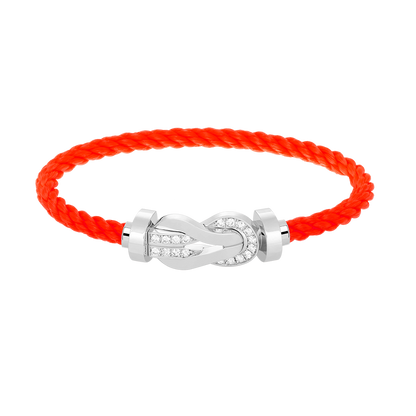 [AURORA]CHANCE GROSSES 8-FACH-SCHNALLE HALBDIAMANTARMBAND SILBER