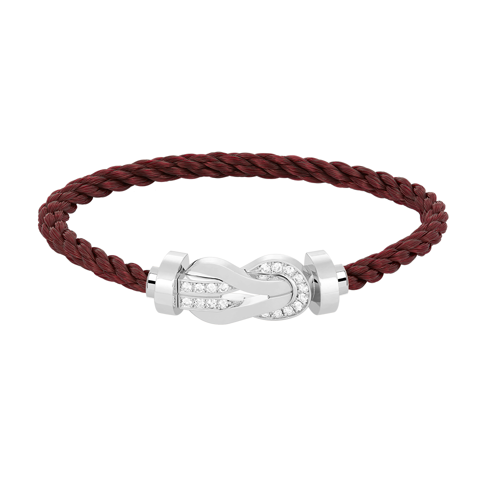 [AURORA]CHANCE GROSSES 8-FACH-SCHNALLE HALBDIAMANTARMBAND SILBER