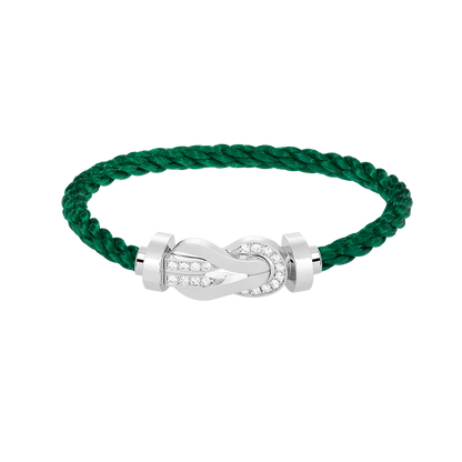 [AURORA]CHANCE GROSSES 8-FACH-SCHNALLE HALBDIAMANTARMBAND SILBER