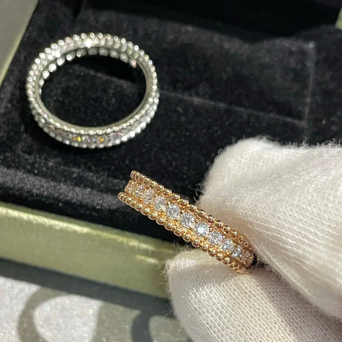[AURORA]PERLEE DIAMOND SILVER RING