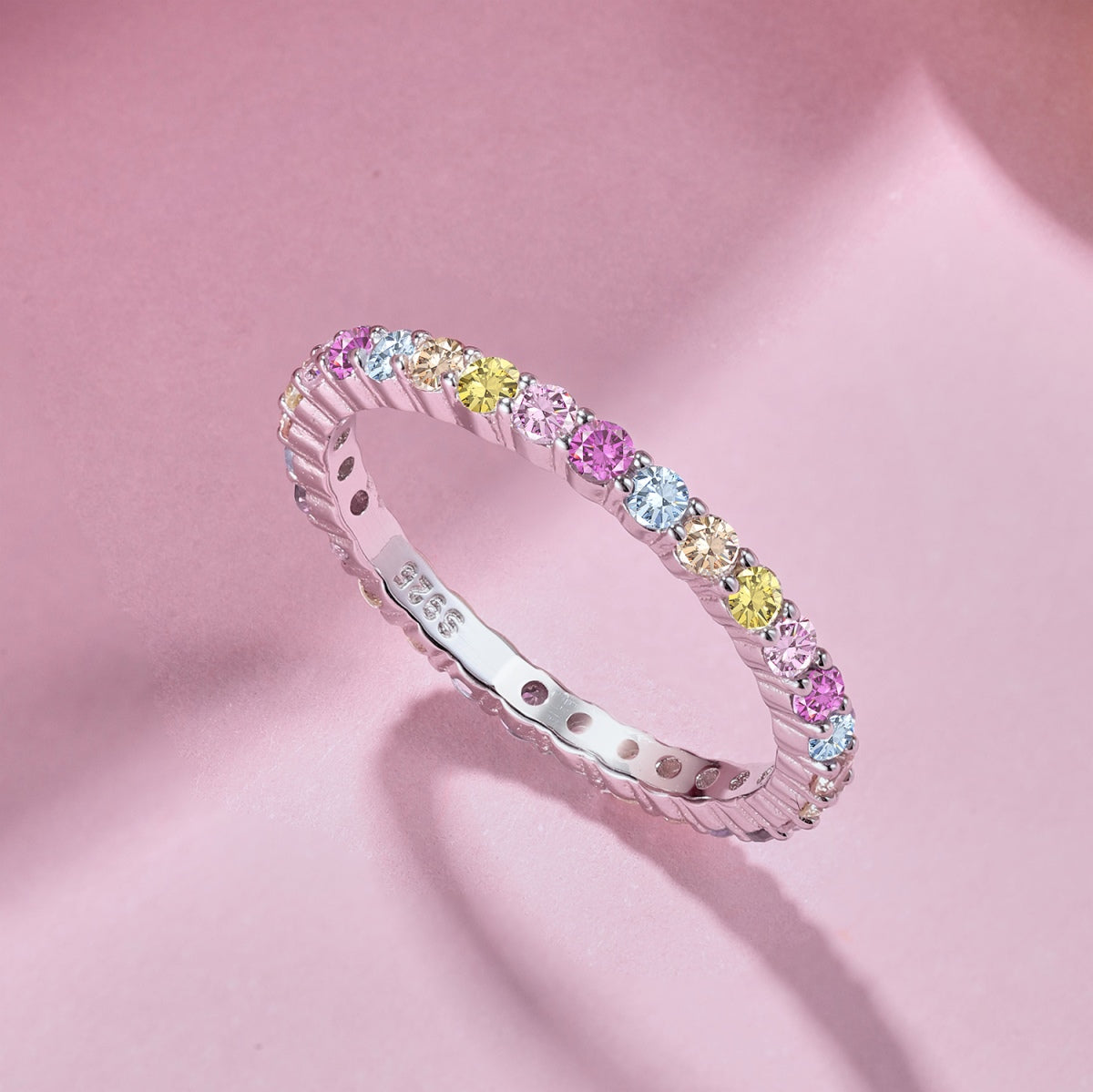 [AURORA]Elegant Vivid Round Cut Daily Ring