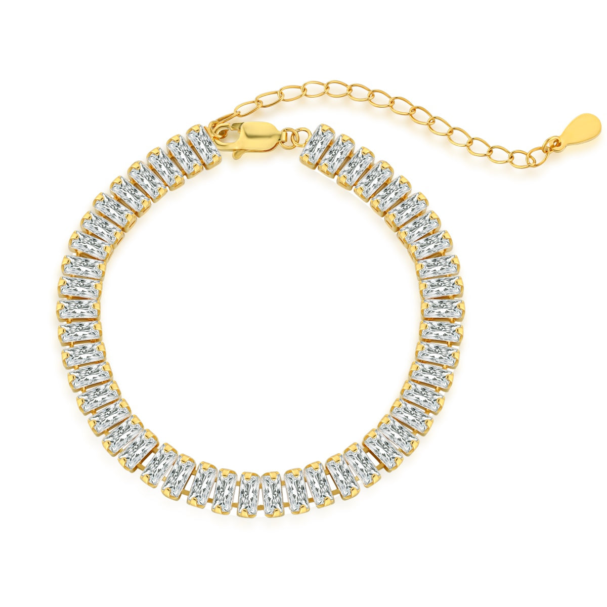 [AURORA]Exquisite Emerald Cut Daily Bracelet