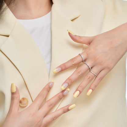 [AURORA]Elegant Vivid Round Cut Daily Ring