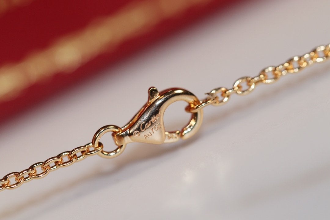 [AURORA]LOVE NECKLACE PINK GOLD AND SILVER