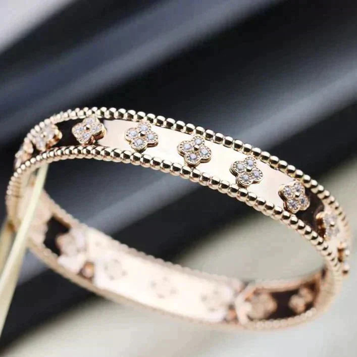 [AURORA]CLOVER BRACELET 8MM DIAMONDS