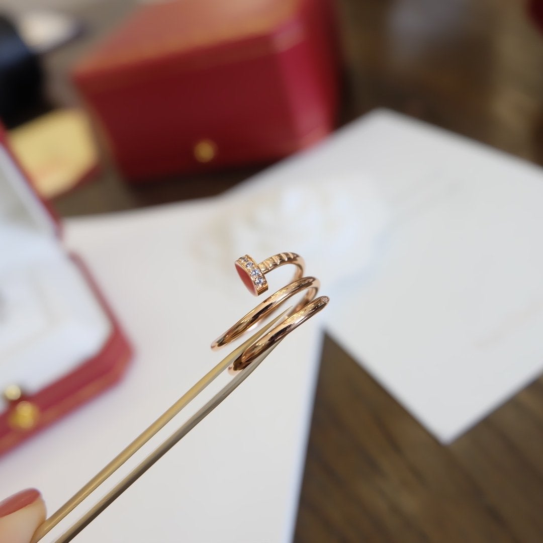 [AURORA]JUSTE RING 1.8MM PINK GOLD DOUBLE ROW