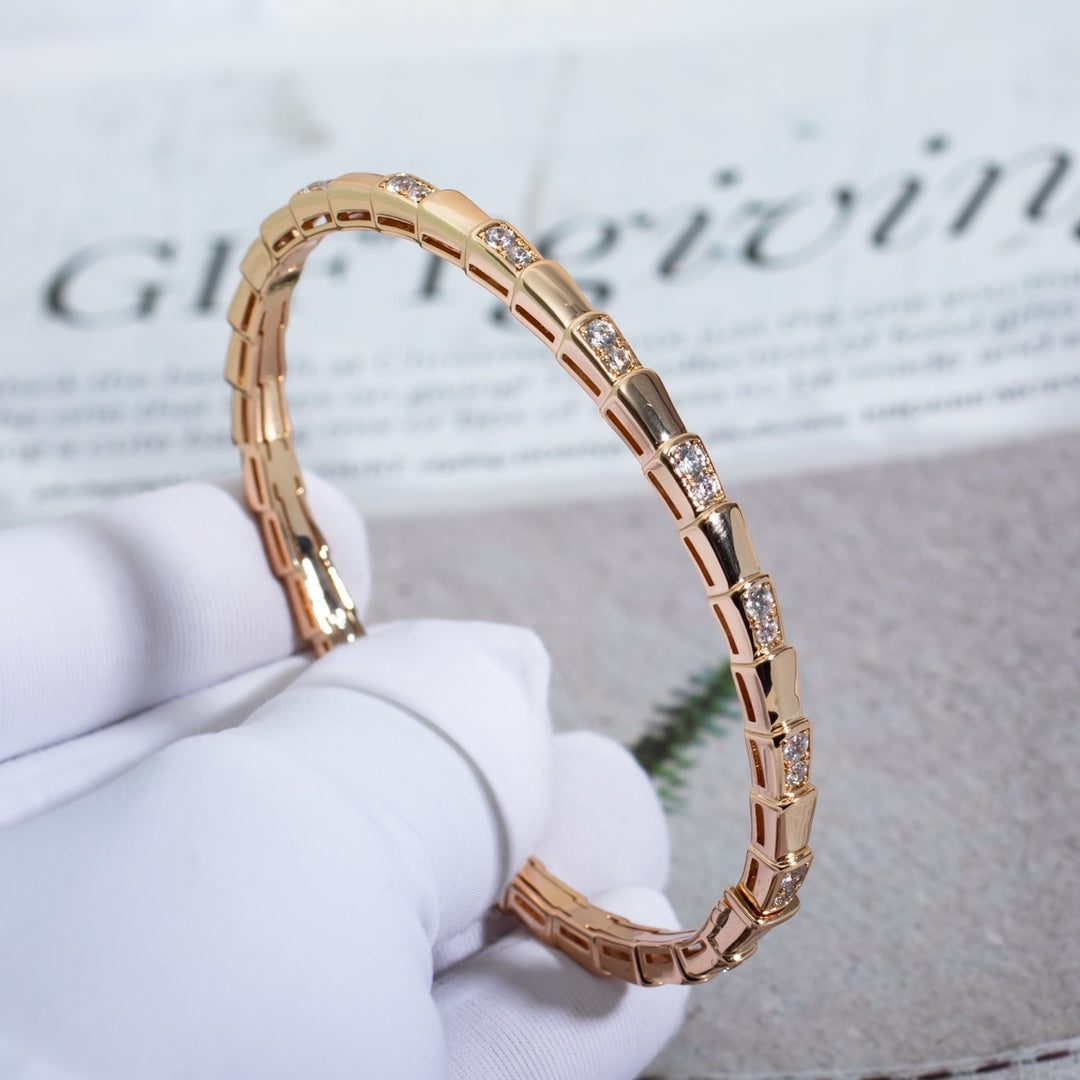 [AURORA]SERPENTI BRACELET PINK GOLD DIAMOND