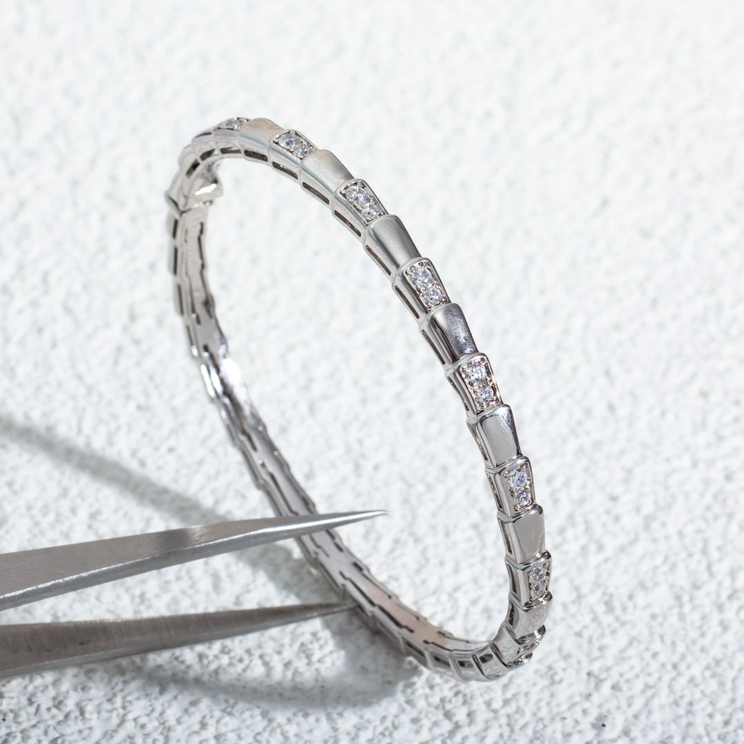 [AURORA]SERPENTI BRACELET SILVER DIAMOND