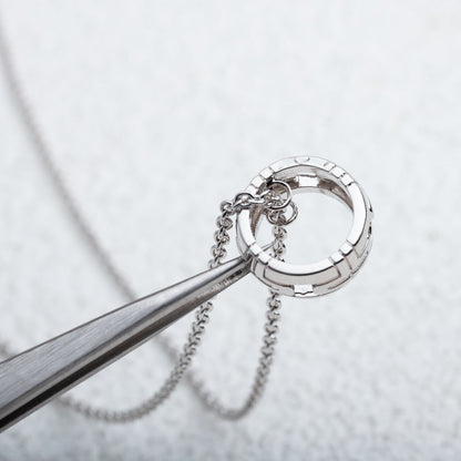 [AURORA]PARENTESI NECKLACE SILVER