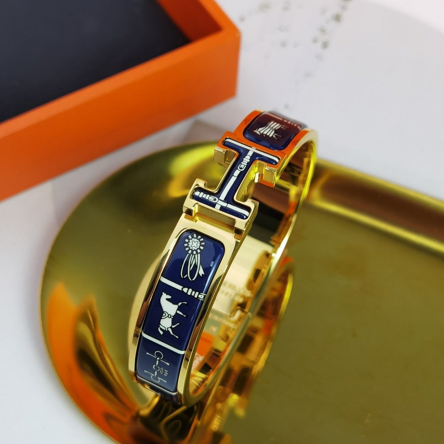 [AURORA]H COUVERTURES DARK BLUE BRACELET