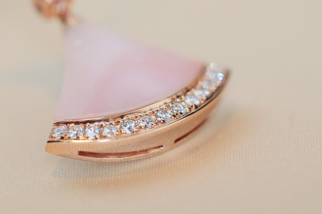 [AURORA]DREAM NECKLACE PINK MOP DIAMOND
