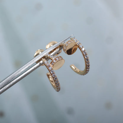 [AURORA]JUSTE OHRRINGE 12,75 MM ROTGOLD DIAMANT