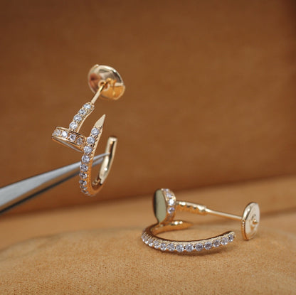 [AURORA]JUSTE OHRRINGE 12,75 MM ROTGOLD DIAMANT