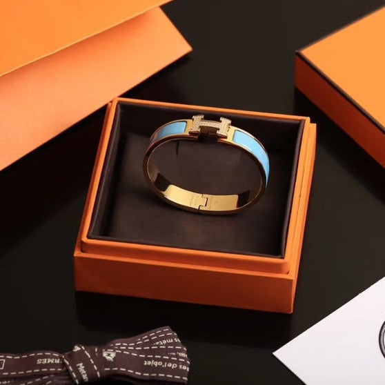 [AURORA]H CLOUD BLUE BRACELET GOLD DIAMOND