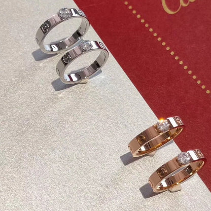 [AURORA]LOVE RING 3.6MM 1 BIG DIAMOND