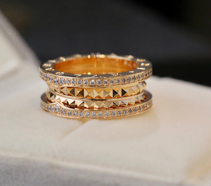 [AURORA]ZERO 1 GOLD DIAMOND RING