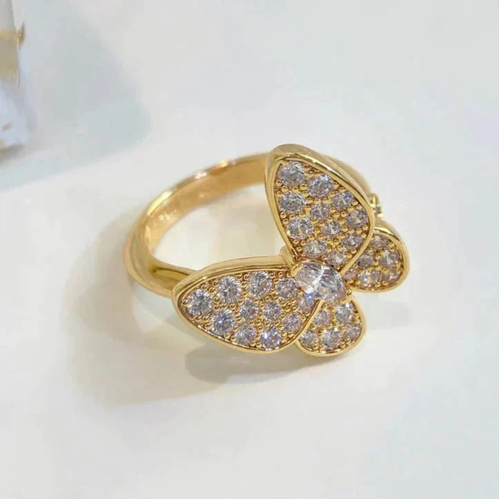 [AURORA]BUTTERFLY DIAMOND RING