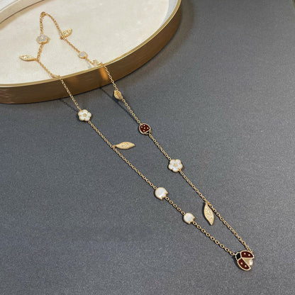 [basloveJW]Glücklicher Frühling 15 Motive Gold Halskette
