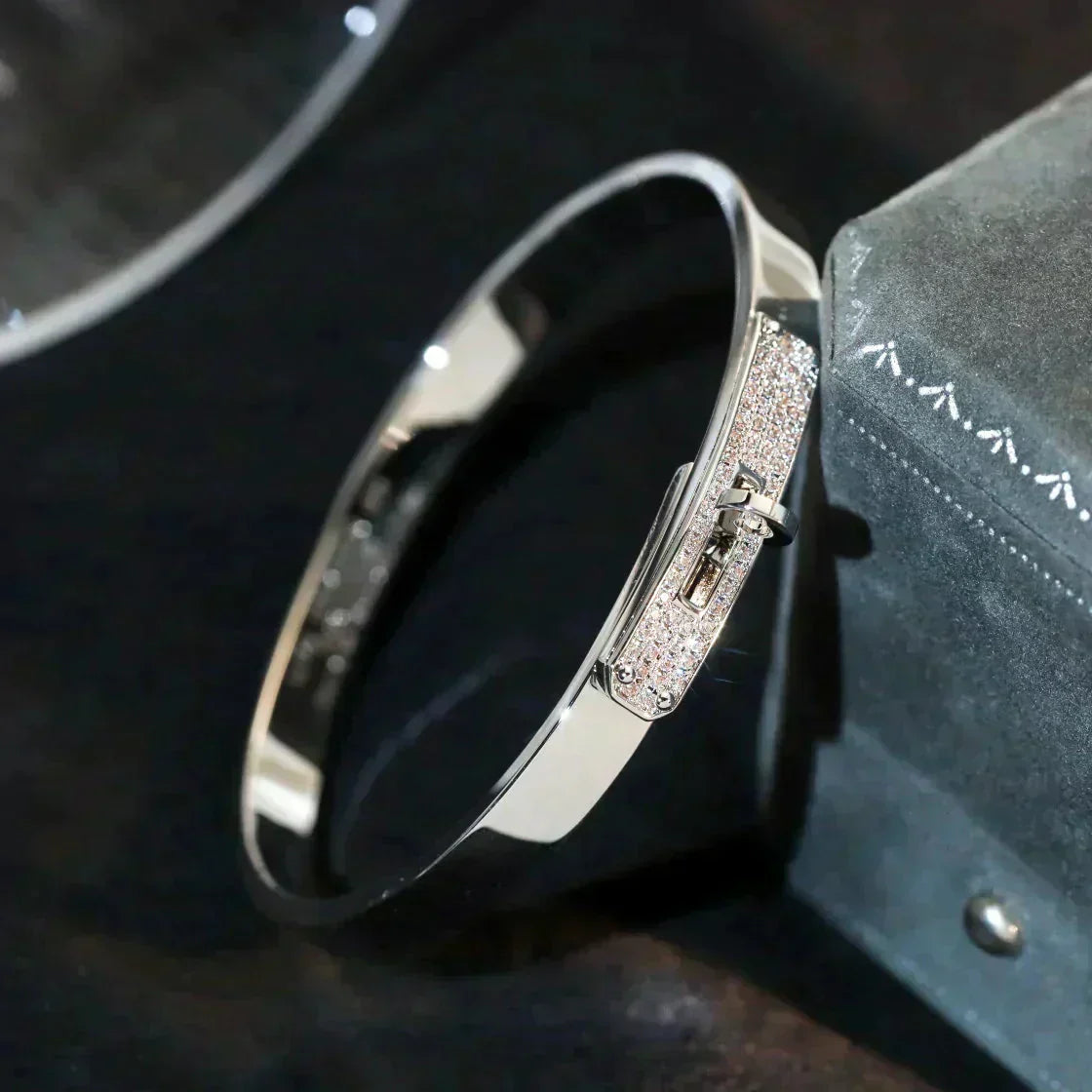 [AURORA]KELLY SILVER DIAMOND BRACELET