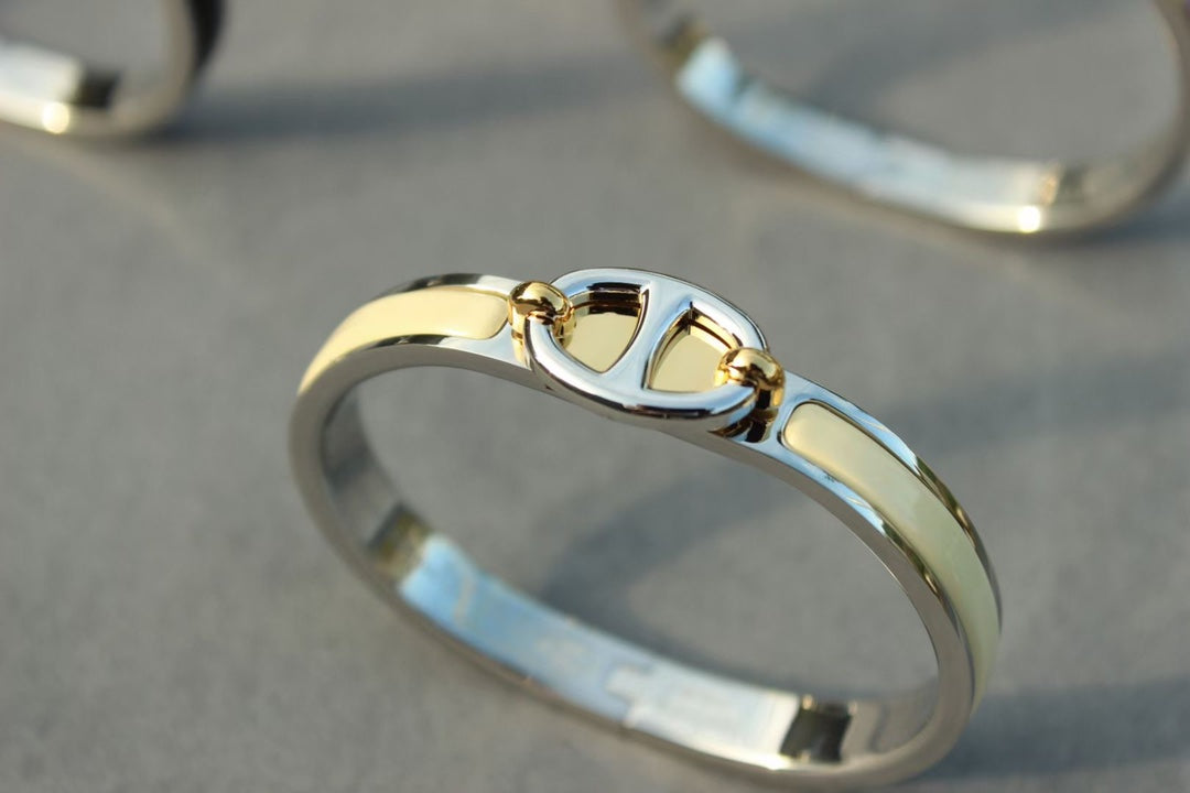 [AURORA]CLIC CHAINE SILVER BRACELET