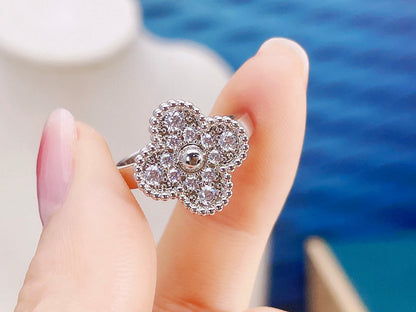 [AURORA]CLOVER DIAMOND RING