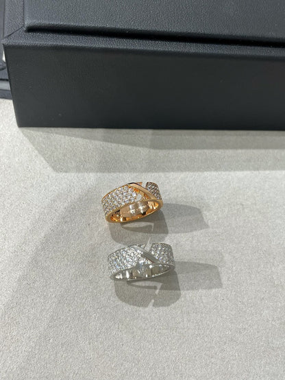 [AURORA]LIENS EVIDENCE  DIAMOND PAVED RING
