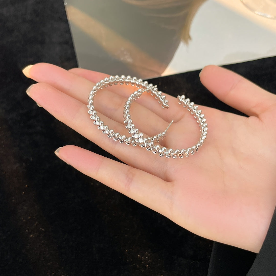 [AURORA]CLASH HOOP EARRINGS