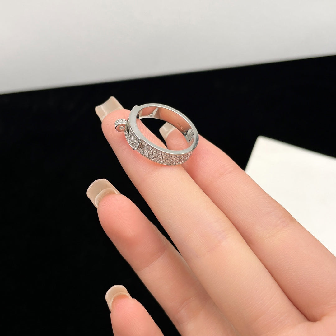 [AURORA]KELLY SILVER DIAMOND RING