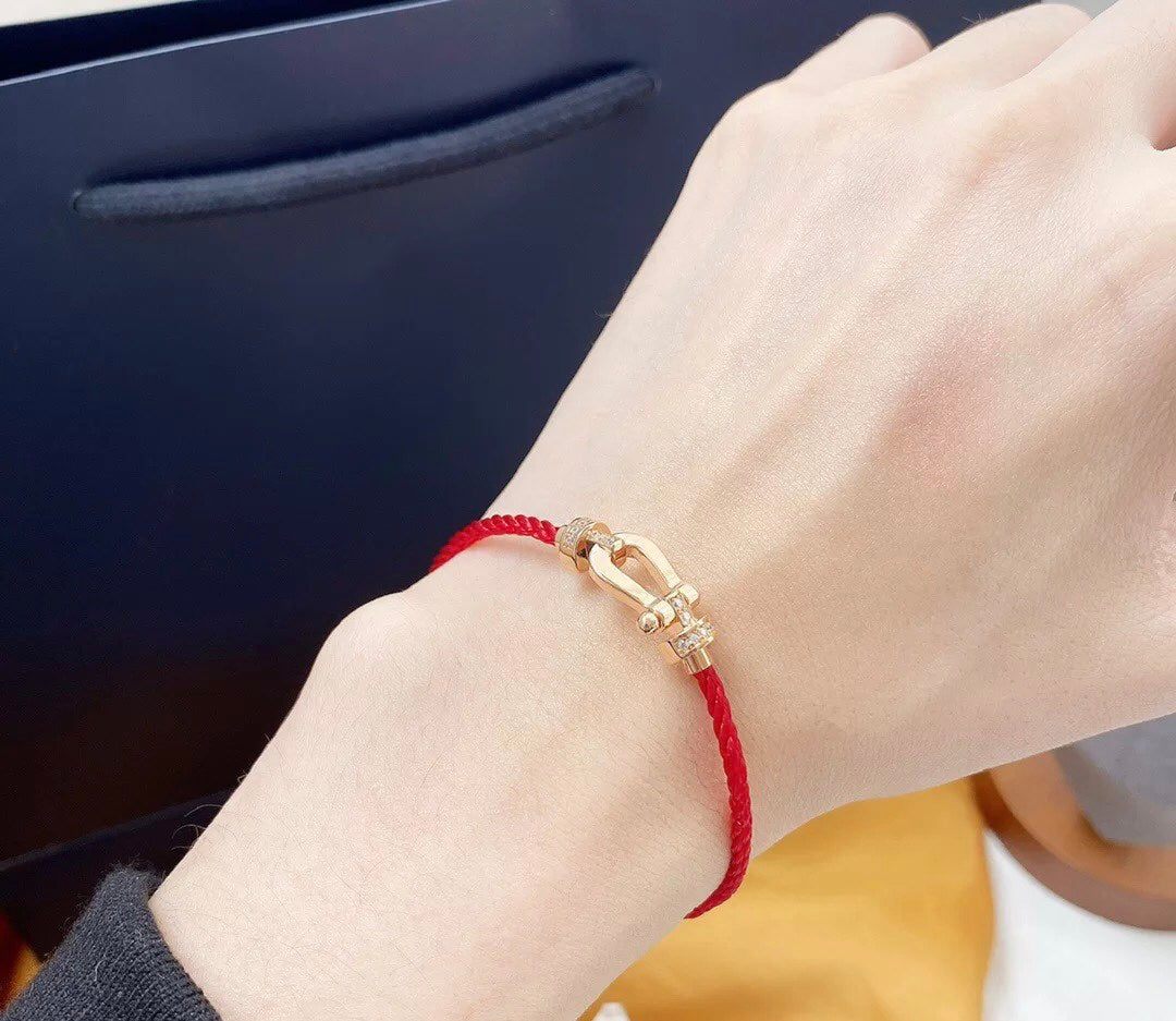 [AURORA]FORCE 10 HALF DIAMOND PINK GOLD RED CORDERI LARGE AND MEDIUM MODEL