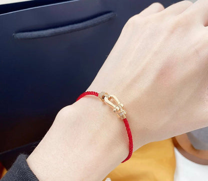 [AURORA]FORCE 10 HALF DIAMOND PINK GOLD RED CORDERI LARGE AND MEDIUM MODEL