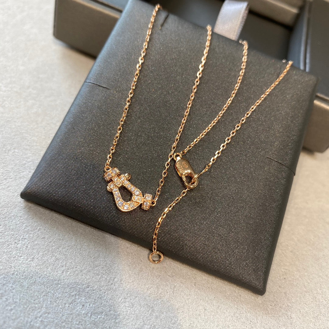 [AURORA]FORCE 10 DIAMOND PINK GOLD NECKLACE MINI MODEL