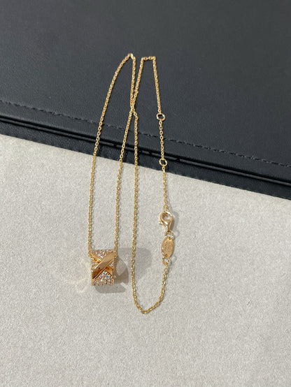 [AURORA]LIENS EVIDENCE DIAMOND PAVED NECKLACE