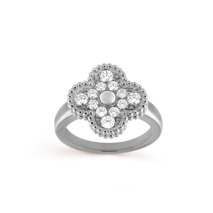 [AURORA]CLOVER DIAMOND RING