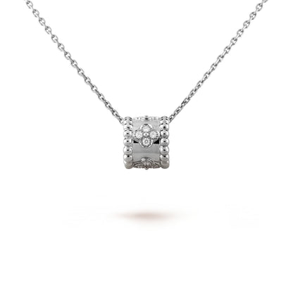 [AURORA]PERLEE PEDANT SIVLER DIAMOND NECKLACE