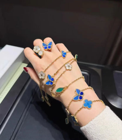 [AURORA]LUCKY SPRING GOLD BRACELET 5 MOTIF