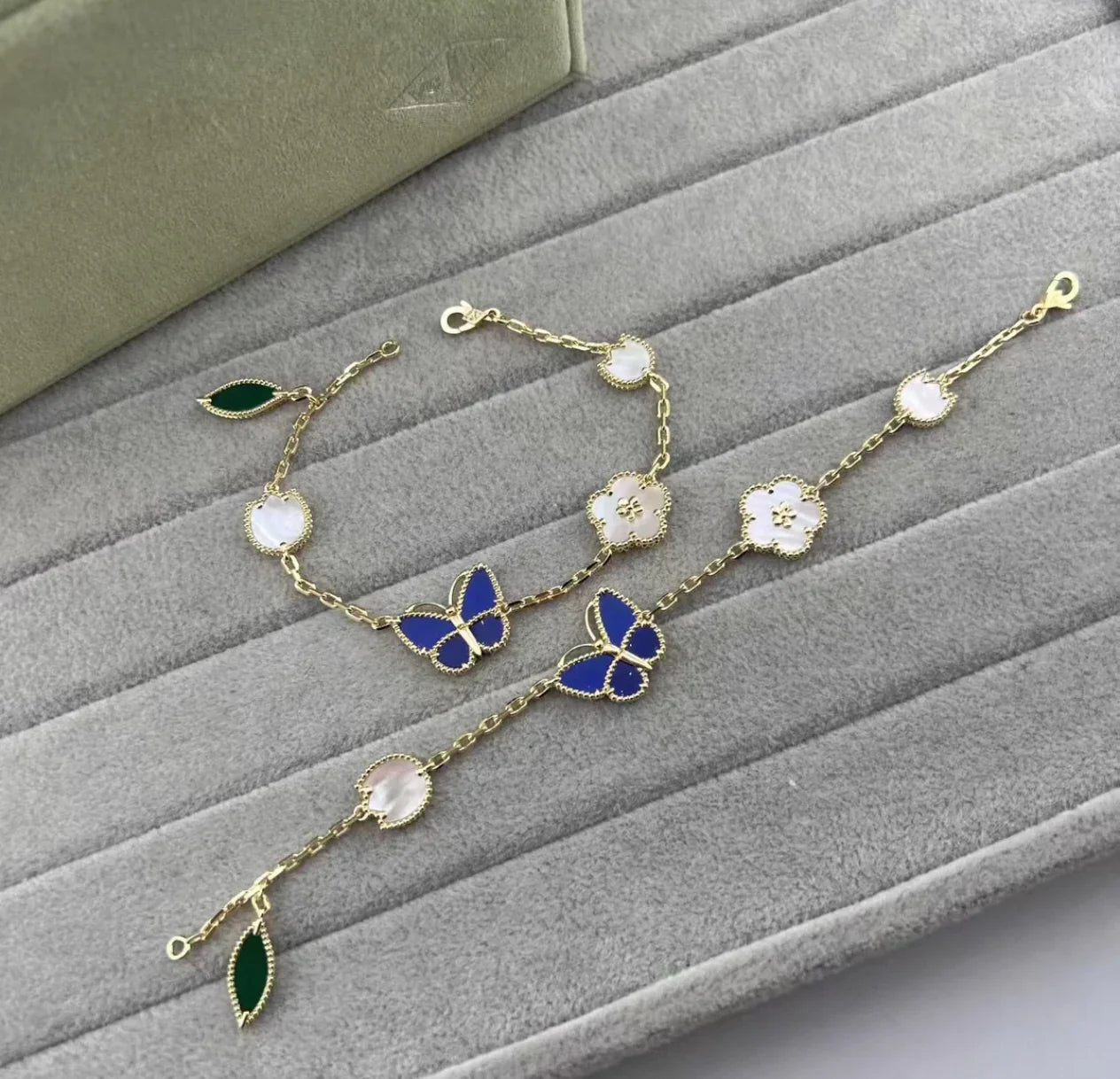 [AURORA]LUCKY SPRING GOLD BRACELET 5 MOTIF