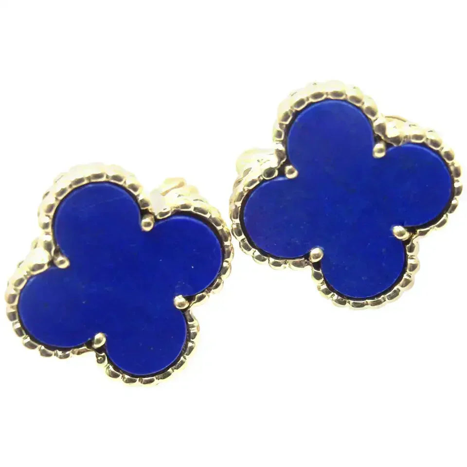 [AURORA]CLOVER MINI 9.5MM TURQUOISE EARRINGS