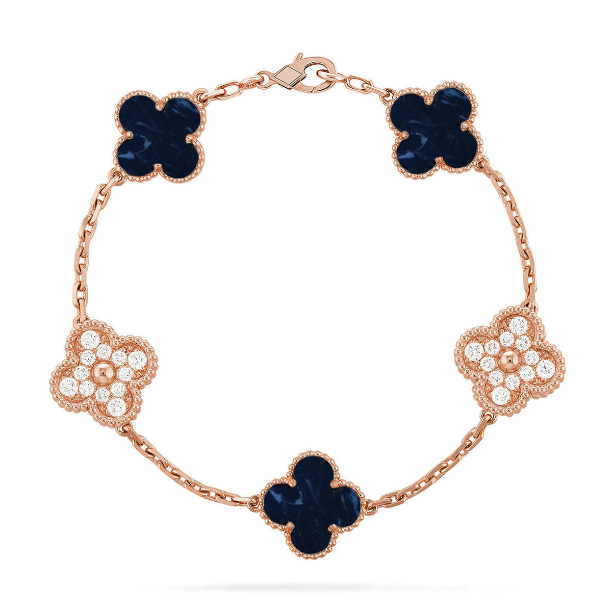 [AURORA]CLOVER 5 MOTIF PIETERSITE BRACELET COLLECTION