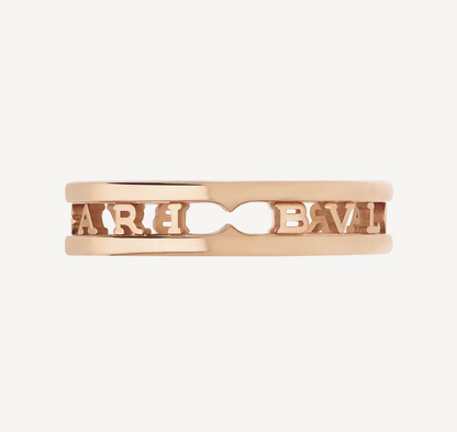 [AURORA]ZERO 1 ONE-BAND WITH OPENWORK LOGO SPIRAL RING