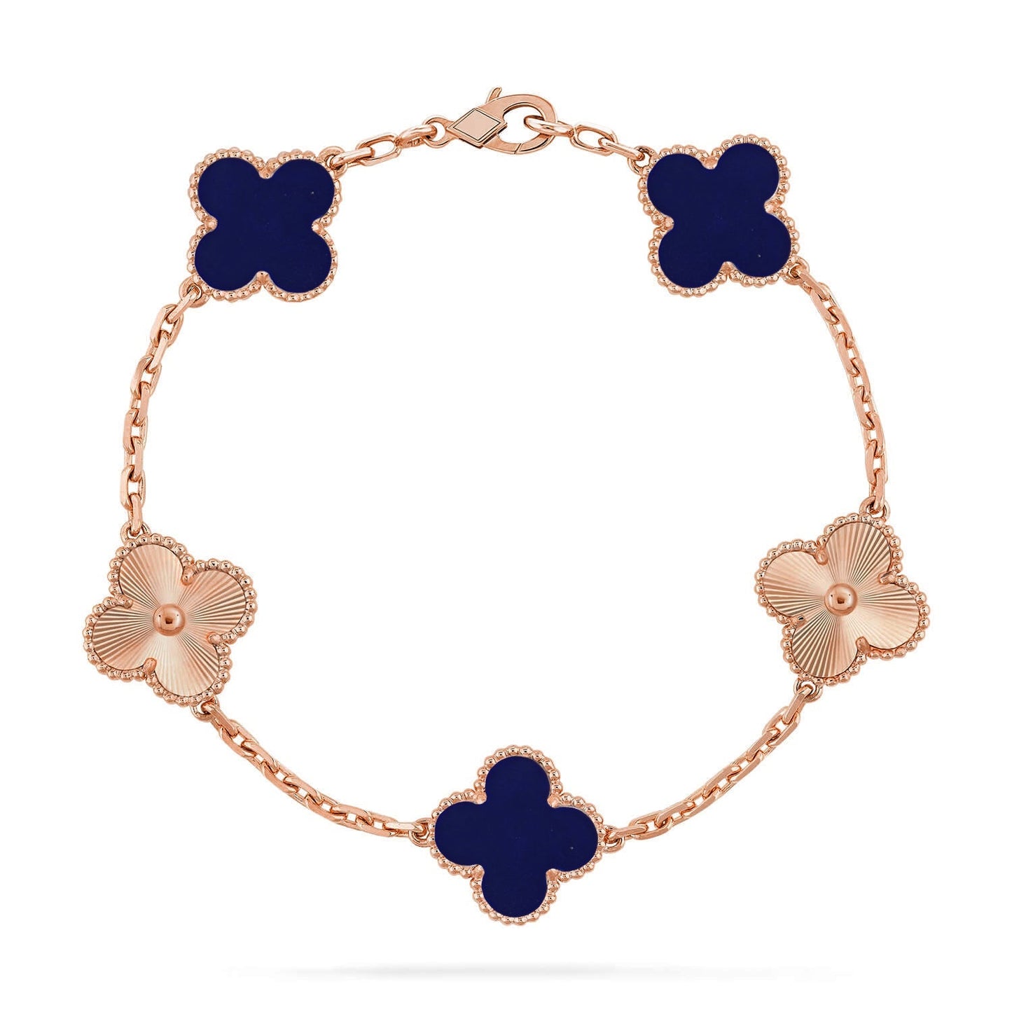 [AURORA]CLOVER 5 MOTIF LAPIS LAZULI BRACELET COLLECTION