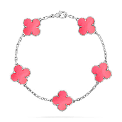 [AURORA]CLOVER 5 MOTIFS  PINK MOP BRACELET COLLECTION