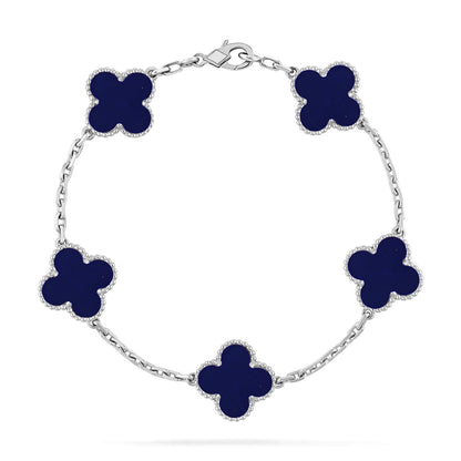 [AURORA]CLOVER 5 MOTIF LAPIS LAZULI BRACELET COLLECTION