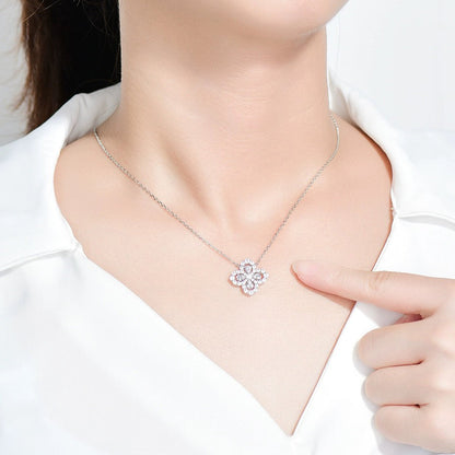 [AURORA]LOOP NECKLACE FULL MOTIF DIAMOND 16MM MULTIPLE COLORS