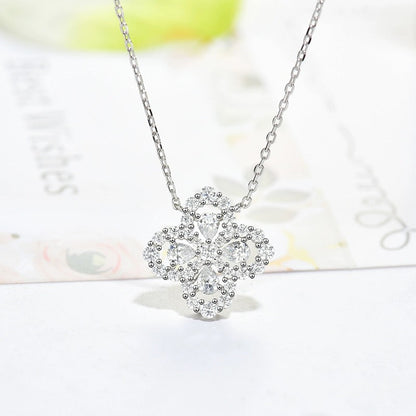 [AURORA]LOOP NECKLACE FULL MOTIF DIAMOND 16MM MULTIPLE COLORS