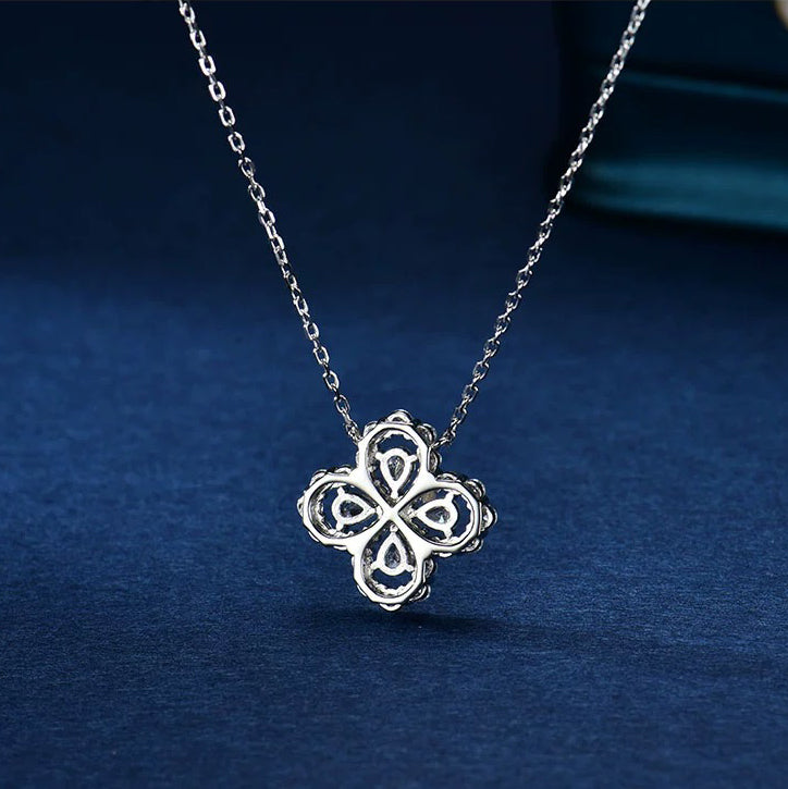[AURORA]LOOP NECKLACE FULL MOTIF DIAMOND 16MM MULTIPLE COLORS