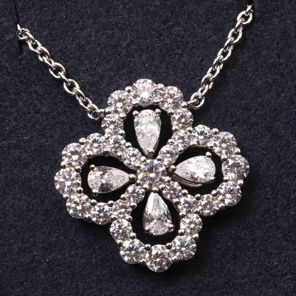 [AURORA]LOOP NECKLACE FULL MOTIF DIAMOND 16MM MULTIPLE COLORS