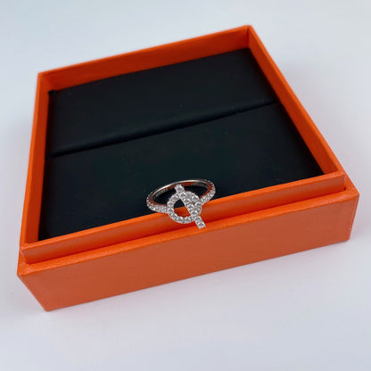 [AURORA]ECHAPPEE RING SILVER DIAMOND